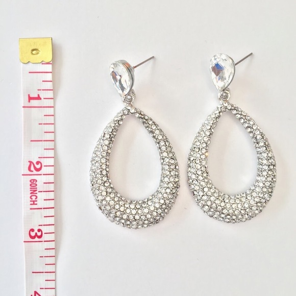 Jewelry - Worn once PAGEANT PROM WEDDING FORMAL EARRINGS ✨